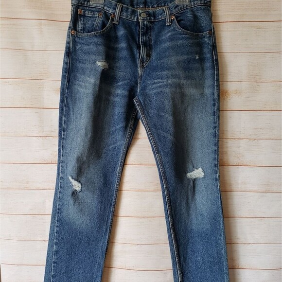 Levi's 511 Men's Distressed Jeans 33 x 30 - Picture 2 of 11